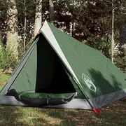 Camping Tent, 2-Person Waterproof, Shelter from Outdoor Weather, Backpacking in Beach, Dome, Foldable Lightweight Adventure - Green