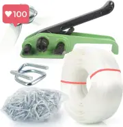 Heavy Duty Pallet Strapping Tools Kit – 3/4" x 328' Woven Cord Strapping