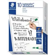 Staedtler Lumocolor Whiteboard Markers Bullet Green 10 Pack
