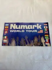 NUMARK STICKER 1990's DJ Decks Record Player Mixer Turntable RARE World Tour