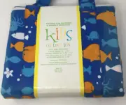 Kids Collection Blue Colorful Nautical Fish Print Full Sheet Set