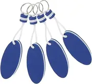 PAMINGONO 4pcs Oval Floating Keychain Durable Foam Key Ring for Boating Fishing Surfing and Water Sports Lightweight Buoyant Design for
