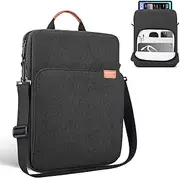 12.9-14 Inch Tablet Sleeve Shoulder Bag for iPad Pro M4 & Air M2 2025, 14" MacBook Pro M3 Pro Max/ M2 M1, Space Grey