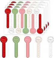 20 Sheets (200PCS) Lollipop Baking Stickers Thank You for Your Business Stickers Long Label Sealing Stickers for Baking Packaging Homemade Gift Envelope Seals
