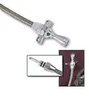 Lokar #TD-30C4-FM C-4 Ford Transmission Braided SS Tranny Dipstick Torino Coupe