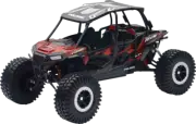 New Ray Toys Polaris RZR XP 4 Turbo EPS Rock Crawler 1:18 Scale Black/Red 57976B