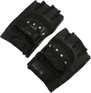 NULYLU Men's Cycling Gloves Anti-Vibration Half-Finger Gloves for Winter Riding Non-Slip Design
