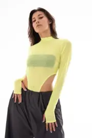 Neon Dance Sport Lingerie Bodysuit, Twerk and pole dance wear, Hip hop Bodysuit