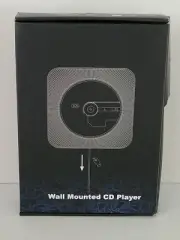 New KC-808 BLACK Wall Mounted CD Player USB/ FM Radio/Bluetooth Player/Remote