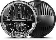 UNI-SHINE 2 pcs 7 inch LED Headlight Round Reflector DOT Approved 7’’ headlight Hi/Lo Beam H6024 led headlight Compatible with Jeep Wrangler TJ JK CJ Compatible with Chevy Compatible with Miata