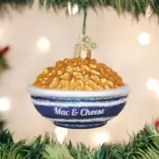 Bowl of Mac & Cheese Ornament 3"