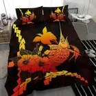Papua New Guinea Polynesian Bedding Set Swordfish Hibiscus Doona/Quilt Cover