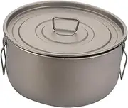 TENOL Outdoor Titanium Pot 1.8L Camping Cookware for Picnic Outdoor Backpacking
