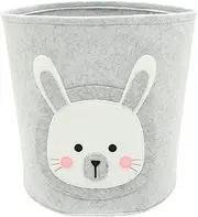Storage Basket Cartoon Design Laundry Hamper for Versatile Organizing Basket for Bedroom Living Room Nursery Use Felt Storage for Clothes