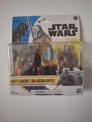 Disney Star Wars Moff Gideon/Bo-Katan Kryze Action Figures Hasbro 2 Pack