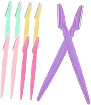 WEKADRIN Professional Eyebrow Shaping Tools Set of 10 Razors Easy to Use for Women Random Color