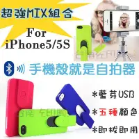 在飛比找Yahoo!奇摩拍賣優惠-[台南佐印] 自拍 手機殼 iphone5 5S 自拍器 藍