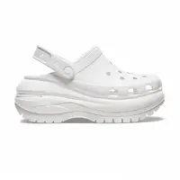 在飛比找momo購物網優惠-【Crocs】Mega Crush Clog 男女鞋 白色 
