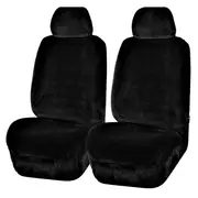 MyCar Faux Fur Seat Covers Universal Black