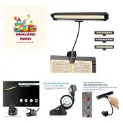 Rechargeable Music Stand Light, 19 LEDs Clip On Reading Light - 3 Level Brigh...