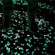 LNATOVI 120PCS Garden Glow Rocks - Outdoor Glow in The Dark Rocks - Luminous Stone for Lawn,Bonsai,Patio,Walkwa (Multi)