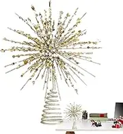 Christmas Tree Top Star Lighted Star Tree Topper - Top Star Ornament for Tree and Holiday - Creative Christmas Tree Topper with Star, Decor