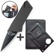 Credit Card Size Multitool and Knife Unique Gifts Set for Men by Csinc Direct