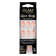 Glam Ready by Manicare Pre-Glued Nails (La Petite French) X 30