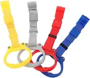 GANAZONO 4PCS Adjustable Pull Up Rings Safe Playpen Crib Accessories for Walking Training Comfortable Support for Made with Durable Materials