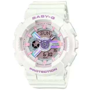 CASIO BABY-G 未來風 偏光色彩雙顯腕錶 BA-110FH-7A