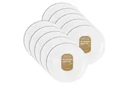 100PK Lemon&Lime Eco Sugarcane 26cm Dinner Plate Food Serving Tableware WHT
