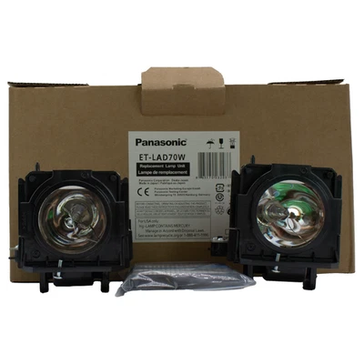 Lamp & Housing TwinPack for The Panasonic PT-DW750 Projector - 1 Year Warranty