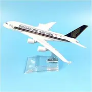for Singapore Airways Airbus A350 Aircraft Model Diecast Metal Model Airplanes 16cm 1:400 Airplane Model (Size : Singapore A380)