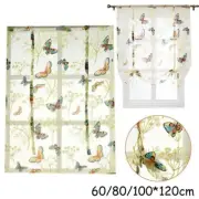 Curtain Tulle Bathroom Butterfly Liftable Morden Polyester Decor Doorway