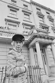 English actress Dame Edith Evans in Pimlico London UK 1974 OLD PHOTO