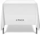 2 Square Tablecloth Covers 52x52 Inch Table Covers for Square or Round Table