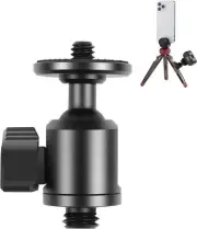 3/8“ & 1/4” Screw Tripod Ball Head Adapter Universal for Cameras Monopods Gopros