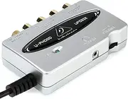 Behringer U-Phono UFO202 Audiophile USB/Audio Interface with Built-in Phono Preamp for Digitalizing Your Tapes and Vinyl Records