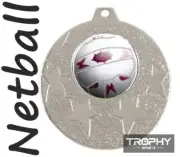1 x NETBALL 50mm medal award stats FREE Ribbon & Engraving TROPHY SPORTZ