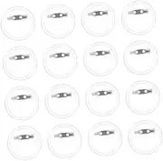 ARTSEWPLY 20pcs Acrylic Button Badge Pin Buttons Pin Maker Kit Badge Clear Acrylic Transparent