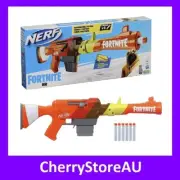 Nerf Fortnite HR Dart Blaster Ruff Wrap Design 6-Dart Elite Clip Fire Gun Play