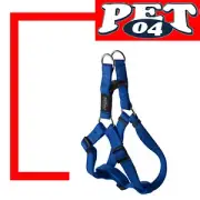 Rogz Blue-Step in Harness-Fanbelt-Large