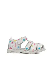 TARRAMARRA Girls Sandals Leather Lining Closed Toe Hoop and Loop Nonslip Candy