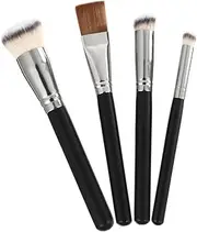 Healeved 4Pcs Professional Makeup Brush Versatile Cosmetic Tools for Foundation Blush and Concealer Ergonomic Design for Easy Blending and Application for Everyday Use