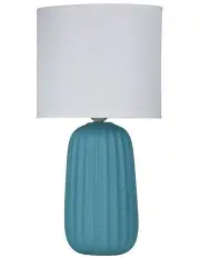 [Oriel Lighting] Benjy Ceramic Table Lamp 25cm Blue