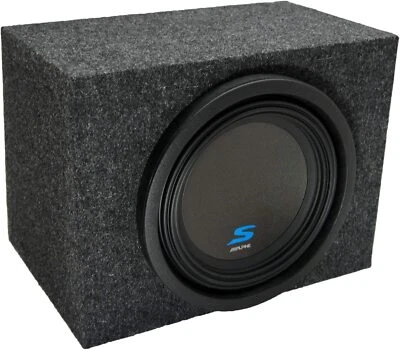 Single Sealed 10" Alpine S-W10D4 Car Audio Subwoofer Custom Sub Box Enclosure