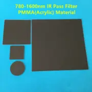 Various sizes 780-1600nm IR Infrared black filter PMMA Acrylic Resin