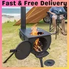 Kings Portable Camp Oven/Stove | Wood Fired BBQ | Enclosed Firepit