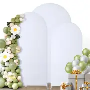 Wedding Arch Cover Set of 3Spandex Fitted Chiara Arch Backdrop Stand CoversRo...