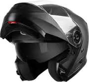 Modular Motorcycle Helmets, DOT Approved Full Face Motorcycle Helmet with Flip u